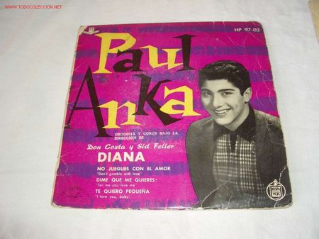 Discos de vinilo: PAUL ANKA,DIANA,A&Ntilde;O 1959 - Foto 1