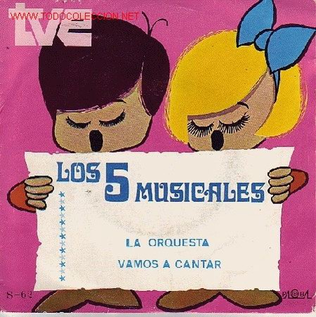 Discos de vinilo: LOS CINCO MUSICALES  DISCO SINGLE - Foto 1