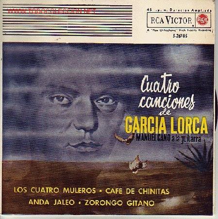 Discos de vinilo: CUATRO CANCIONES DE GARCIA LORCA DISCO EP - Foto 1