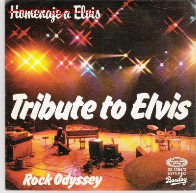 Discos de vinilo: SINGLE DE VINILO TRIBUTE TO ELVIS - Foto 1