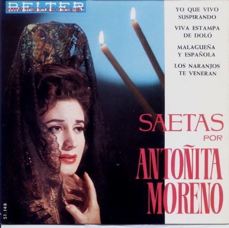 Discos de vinilo: Anto&ntilde;ita Moreno.Saetas - Foto 1