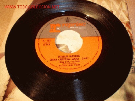 Discos de vinilo: Disco single de Miriam Makeba - Pata pata - Versi&oacute;n Original. A&ntilde;o 1968. - Foto 2