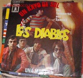 Discos de vinilo: LOS DIABLOS - UN RAYO DE SOL - UNA MA&Ntilde;ANA - Foto 1