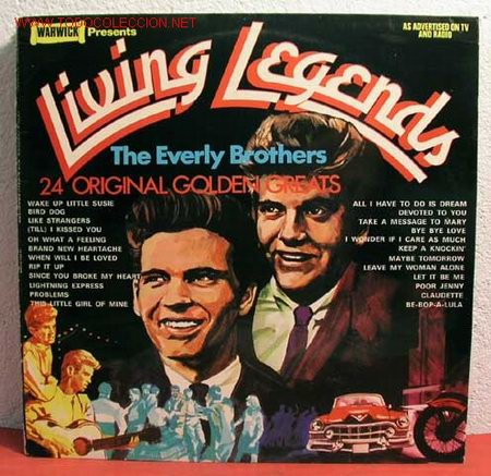 Discos de vinilo: THE EVERLY BROTHERS ( LIVING LEGENDS ) 1972 LP33 - Foto 1