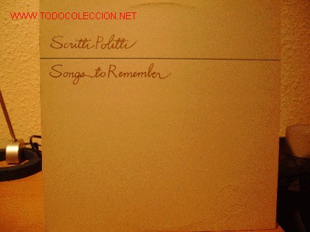 Discos de vinilo: SCRITTI POLITTI ----- SONGS TO REMEMBER - Foto 1