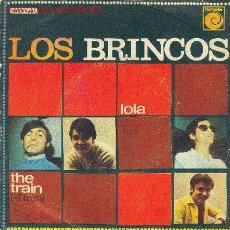 Discos de vinilo: UXV LOS BRINCOS - DISCO SINGLE VINILO 45 RPM - AÑO 1967 - NOVOLA CANTAN: LOLA Y THE TRAIN (EL TREN). Lote 23648301