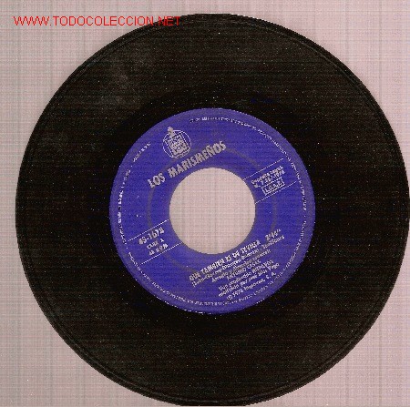Discos de vinilo: Single de Los Marisme&ntilde;os. No tengo la funda, s&oacute;lo el disco. - Foto 1