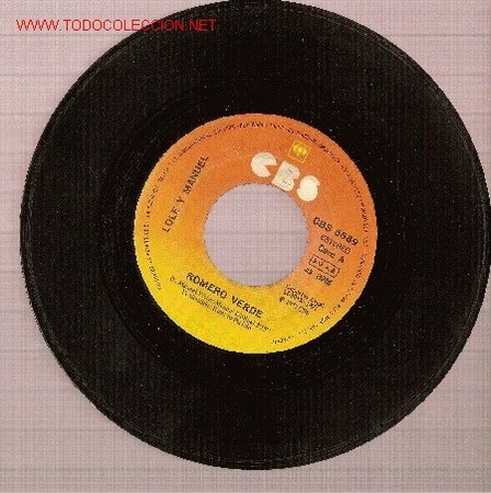 Discos de vinilo: Single de Lole y Manuel. No tengo la funda, s&oacute;lo el disco. - Foto 1