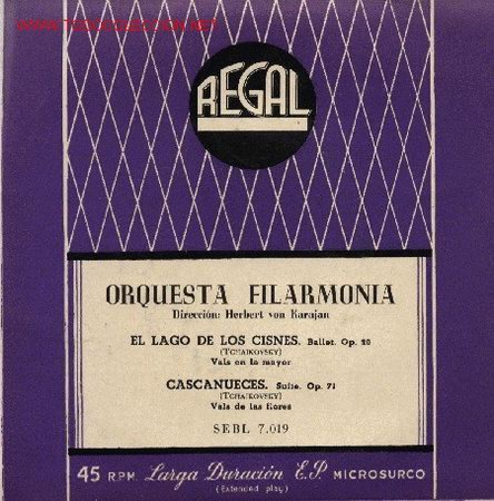 Discos de vinilo: Orquesta Filarm&oacute;nica - Dir: Herbert Von Karajan - Foto 1