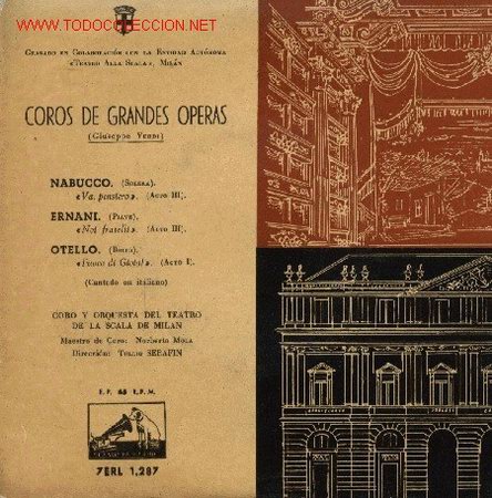 Discos de vinilo: Coros e grandes &Oacute;peras (Giuseppe Verdi) - Foto 1