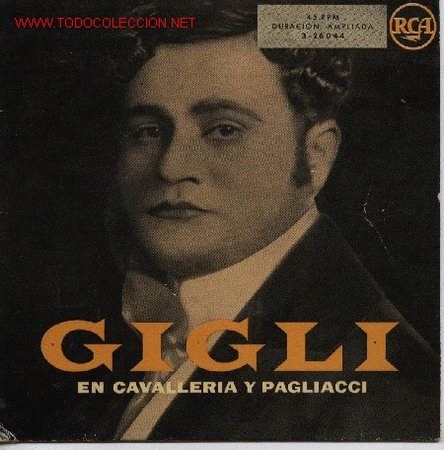 Discos de vinilo: Gigli - En Cavalleria y Pagliacci - Foto 1