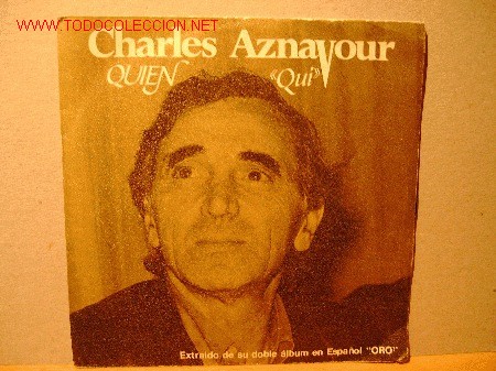 Discos de vinilo: CHARLES AZNAVOUR     SINGLE - Foto 1