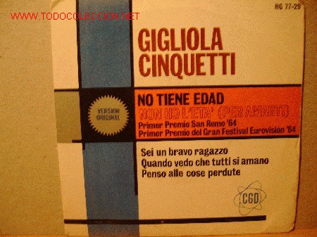 Discos de vinilo: GIGLIOLA CINQUETTI     EP - Foto 1