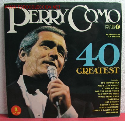 Discos de vinilo: PERRY COMO ( 40 GREATEST ) ENGLAND-1975 LP33 DOBLE - Foto 1
