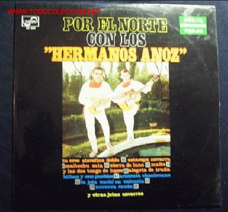 Discos de vinilo: POR EL NORTE CON LOS HERMANOS ANOZ - Foto 1