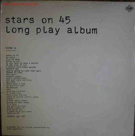 Discos de vinilo: STARS ON 45 LONG PLAY ALBUM. Fonogram. Madrid. 1lp. 1981