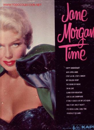 Discos de vinilo: JANE MORGAN DISCO LP time USA - Foto 1