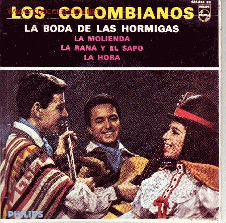 Discos de vinilo: LOS COLOMBIANOS  DISCO EP - Foto 1