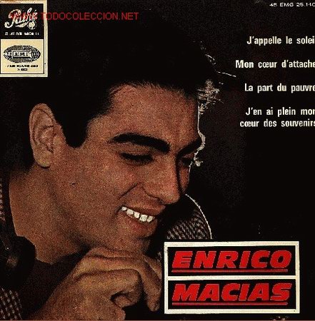 Discos de vinilo: ENRICO MACIAS-J&acute;APPELLE LE SOLEIL + 3 EP VINILO RARO EDITADO POR EMI EN 1965