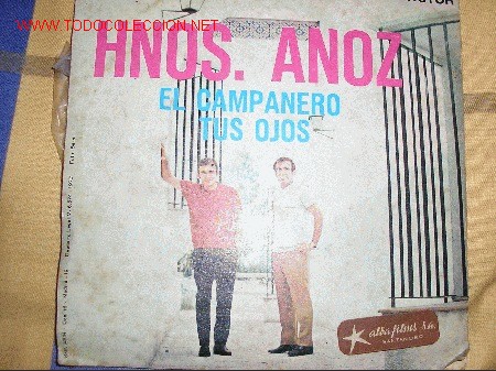 Discos de vinilo: SINGLE HERMANOS ANOZ - Foto 1