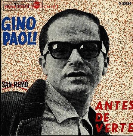 Discos de vinilo: GINO PAOLI-ANTES DE VERTE +  SERA LO MISMO + EN MILAN NO CRECEN FLORES + TU Y YO EP VINILO 1965