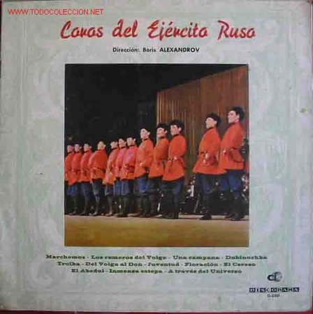 Discos de vinilo: COROS DEL EJERCITO RUSO. Dir: Boris ALEXANDROV - Foto 1