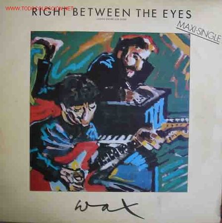 Discos de vinilo: RIGHT BETWEEN THE EYES (Justo entre los ojos) - MAXI-SINGLE - Foto 1