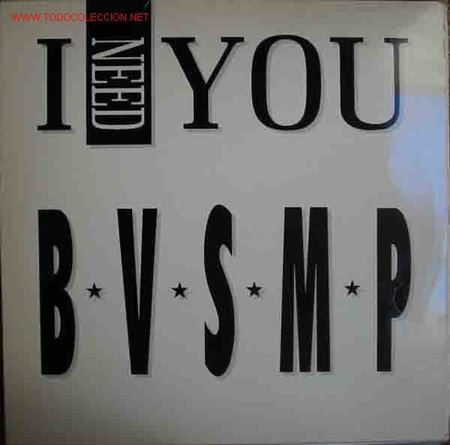 Discos de vinilo: BVSMP : I Need You -  Maxi Single 45 rpm - Foto 1