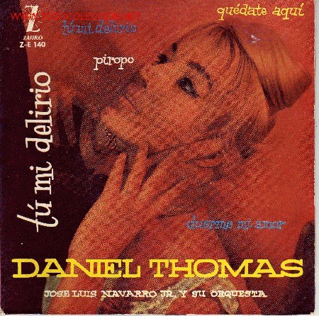 Discos de vinilo: DANIEL THOMAS DISCO EP ZAFIRO Z-E 140 1960 - Foto 1
