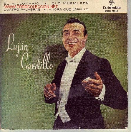 Disques de vinyle: LUJAN CARDILLO DISCO EP ECGE 71010 SPA 1959