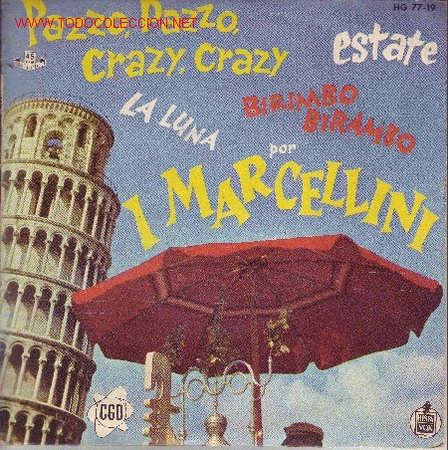 Dischi in vinile: LOS MARCELLINI   I MARCELLINI DISCO EP HG 77-19 SPA 1960