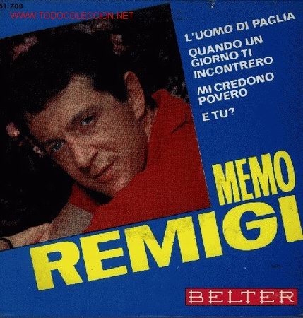 Discos de vinilo: MEMO REMIGI-L&acute;UOMO DI PAGLIA + 3  E.P. EDITADO POR BELTER EN 1966 RARO