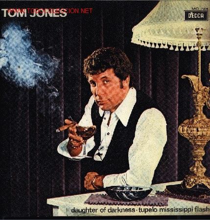Discos de vinilo: TOM JONES-DAUGHTER OF DARKNESS + TUPELO MISSISSIPPI FLASH SINGLE EDITADO POR COLUMBIA EN 1970