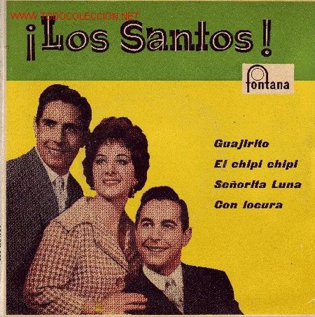 Disques de vinyle: LOS SANTOS DISCO EP FONTANA SPA  467 122 7E 196O EN  DISCO Y PORTADA