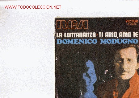 Discos de vinilo: SINGLE DOMENICO MODUGNO - LA LONTANANZA  1970 - Foto 1