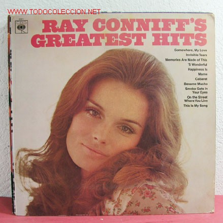 Discos de vinilo: RAY CONNIFFS       GREATEST HITS           ENGLAND-1969         LP33 - Foto 1