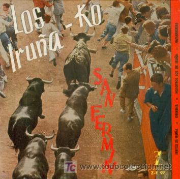 Discos de vinilo: LOS IRU&Ntilde;AKO - IRU&Ntilde;A KO - IRRITZI DE IRU&Ntilde;A - EP RARO DE VINILO