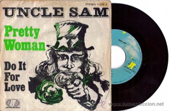 Discos de vinilo: UNCLE SAM: PRETTY WOMAN, SINGLE 1978 JUPITER RECORDS - Foto 1