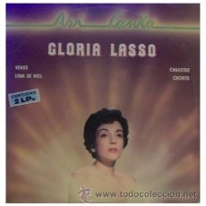 Discos de vinilo: GLORIA LASSO - ASI CANTA - DOBLE LP RARO CON SUS 20 MAYORES EXITOS. Lote 21330624