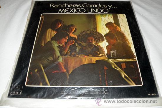 Disques de vinyle: ANTIGO DISCO DE VINILO LP DE LA ALEGRE BANDA - RANCHERAS, CORRIDOS Y MEXICO LINDO-  EN  -