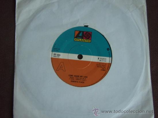 Discos de vinilo: ROBERTA FLACK ( WHEN ITS OVER - COME SHARE MY LOVE ) ENGLAND-1978 - Foto 1