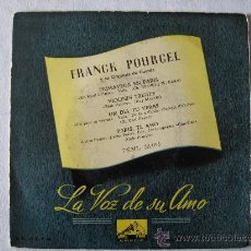 Discos de vinilo: FRANK POURCEL Y SU ORQUESTA, PARIS TE AMO, ETC. 45 RPM , LA VOZ DE SU AMO.. Lote 24376846