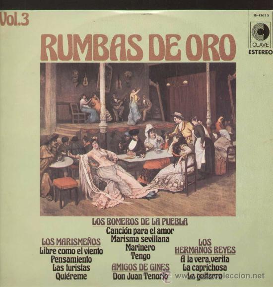 Disques de vinyle: RUMBAS DE ORO / Vol. 3 Varios (LP HISPAVOX de 1975)