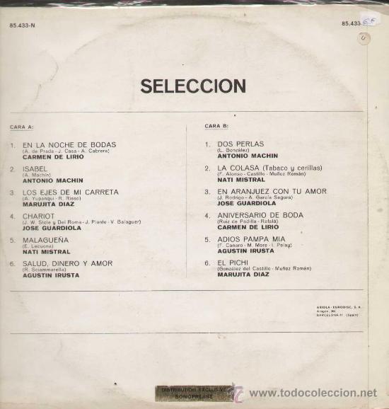 Discos de vinilo: SELECCION / Varios (LP VERGARA de 1971) - Foto 2