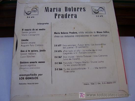 Discos de vinilo: Single Maria Dolores Pradera - Foto 2