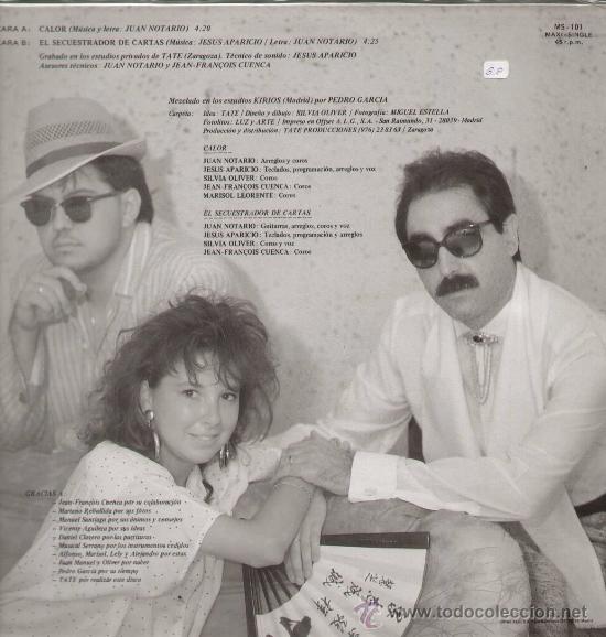 Discos de vinilo: TATE / Calor (MAXI TATE de 1998) - Foto 2