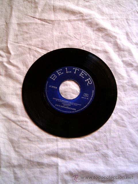 Discos de vinilo: Los 3 sudamericanos. Disco single con 4 temas. 1968 - Foto 1