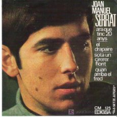 Discos de vinilo: JOAN MANUEL SERRAT - ARA QUE TINC 20 ANYS *** EP EDIGSA 1966 EN CATALAN. Lote 11741412