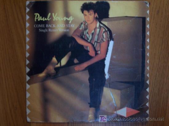 Discos de vinilo: PAUL YOUNG / Come back and stay. Single Remix version - Foto 1