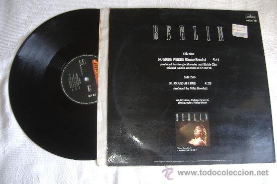 Discos de vinilo: berlin maxi single, no more words ( dance remix) - Foto 2